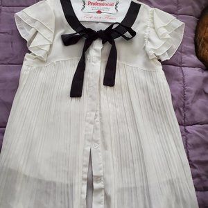 Pu**y Bow Blouse SZ S